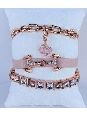 Bomb Party Gem Society Exclusive Holiday Stacks "Toasty Mittens" on Rose Gold